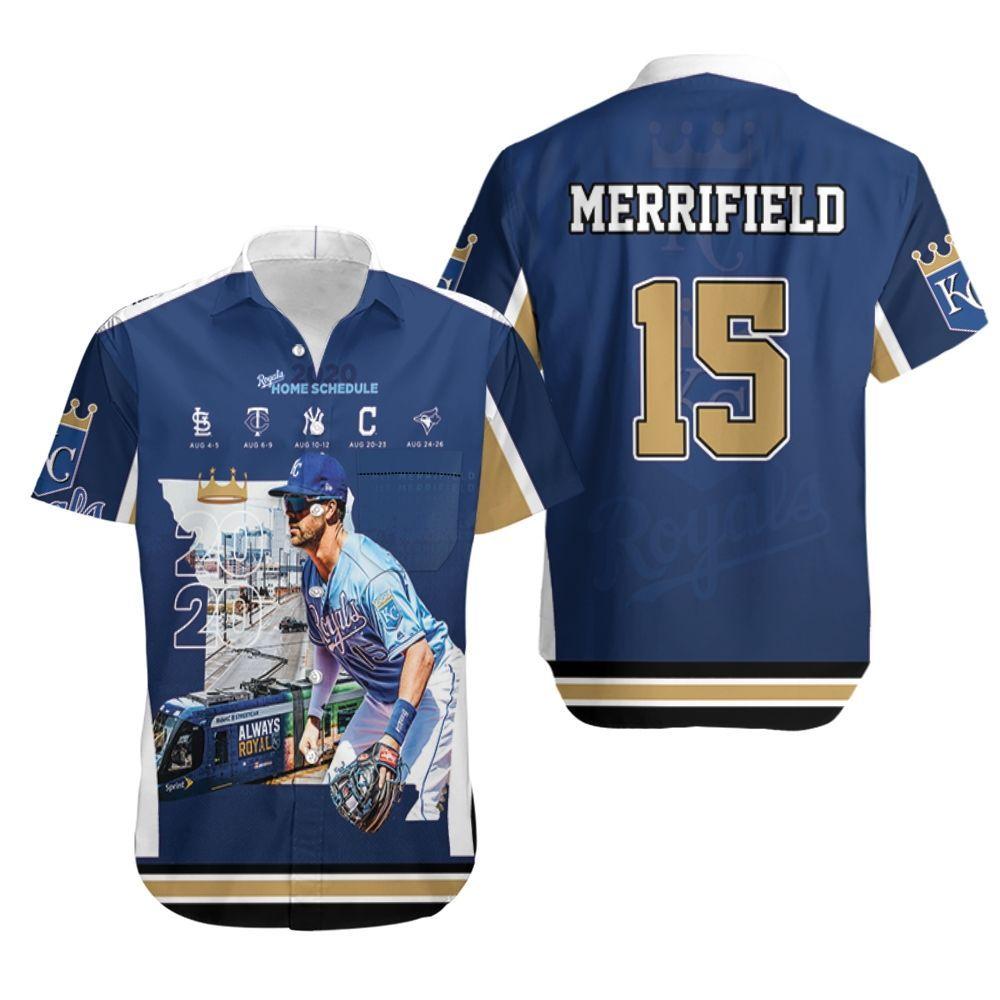 Beach Shirt 15 Whit Merrifield Kansas City Royals 2021 Hawaiian Shirt