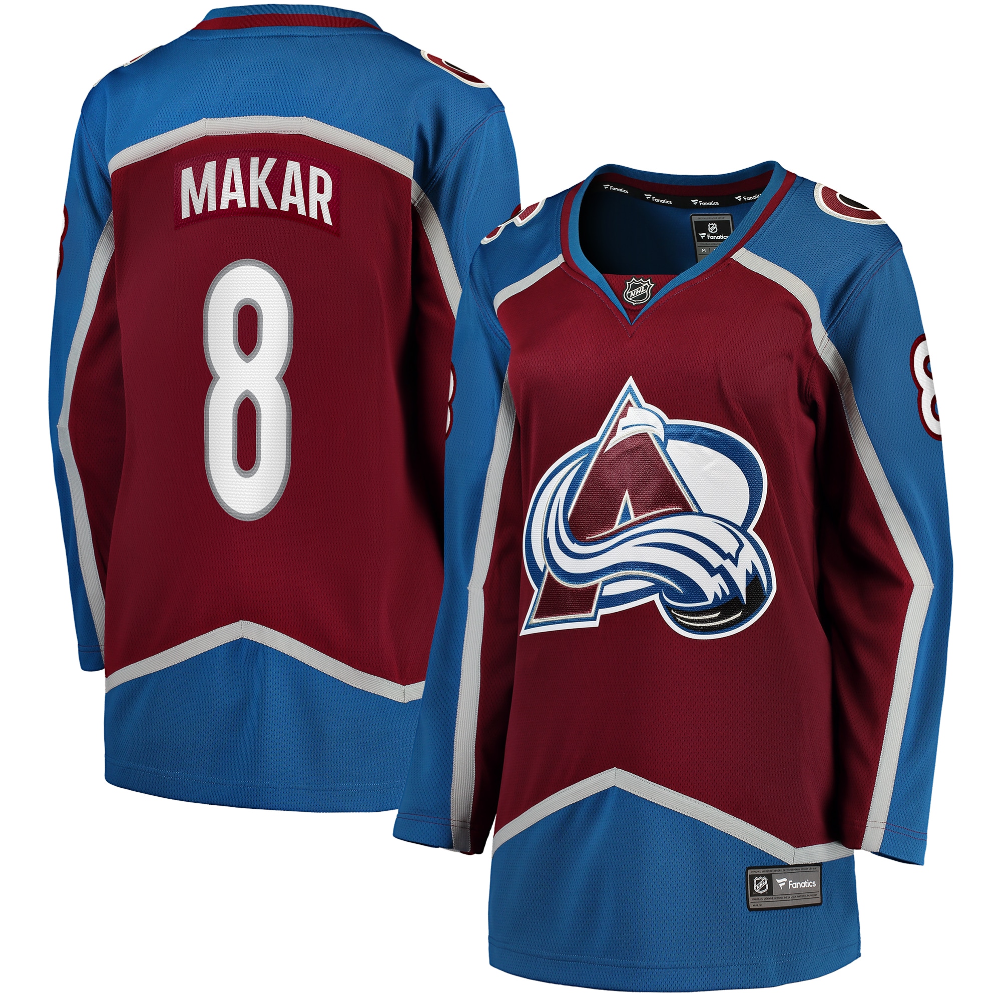 Cale Makar Colorado Avalanche Branded Women's Home Breakaway Player Jersey – Maroon