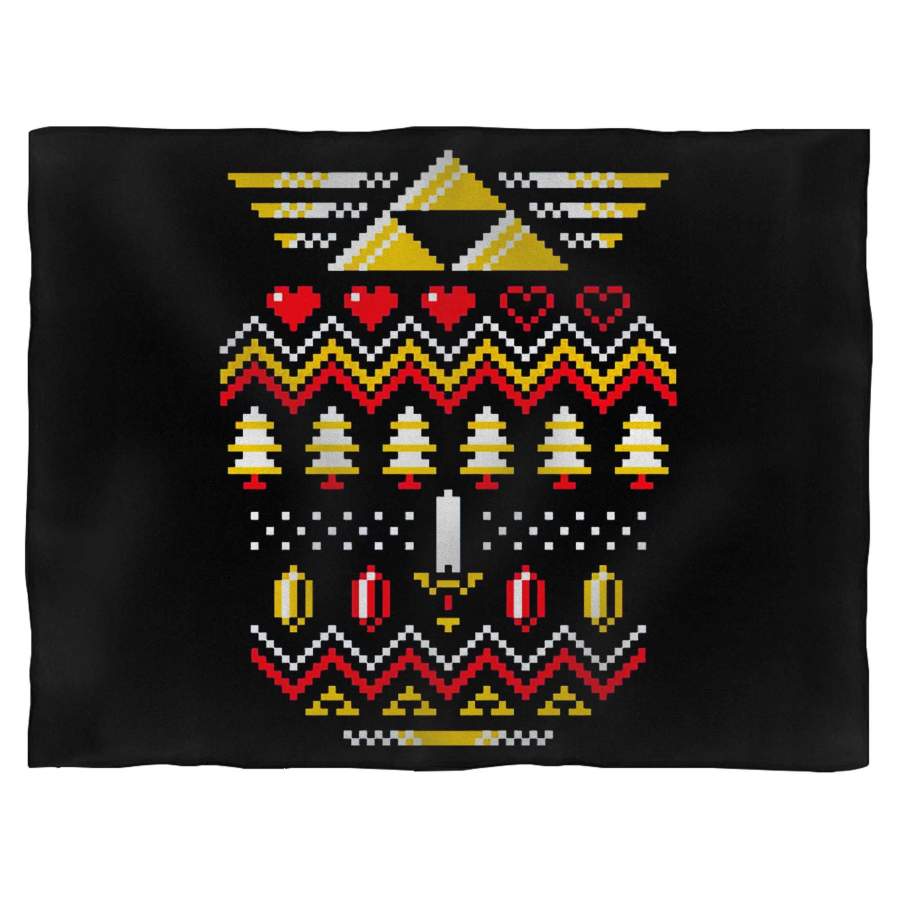 The Legend Of Zelda Art Christmas Ugly Christmas Christmas Ornament Christmas Fabric Blanket