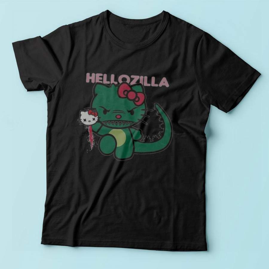 Hellozilla Hello Kitty Men’S T Shirt