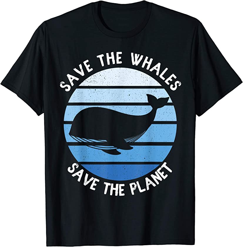 Save The Whales Save The Planet Vintage Save The Ocean T-Shirt