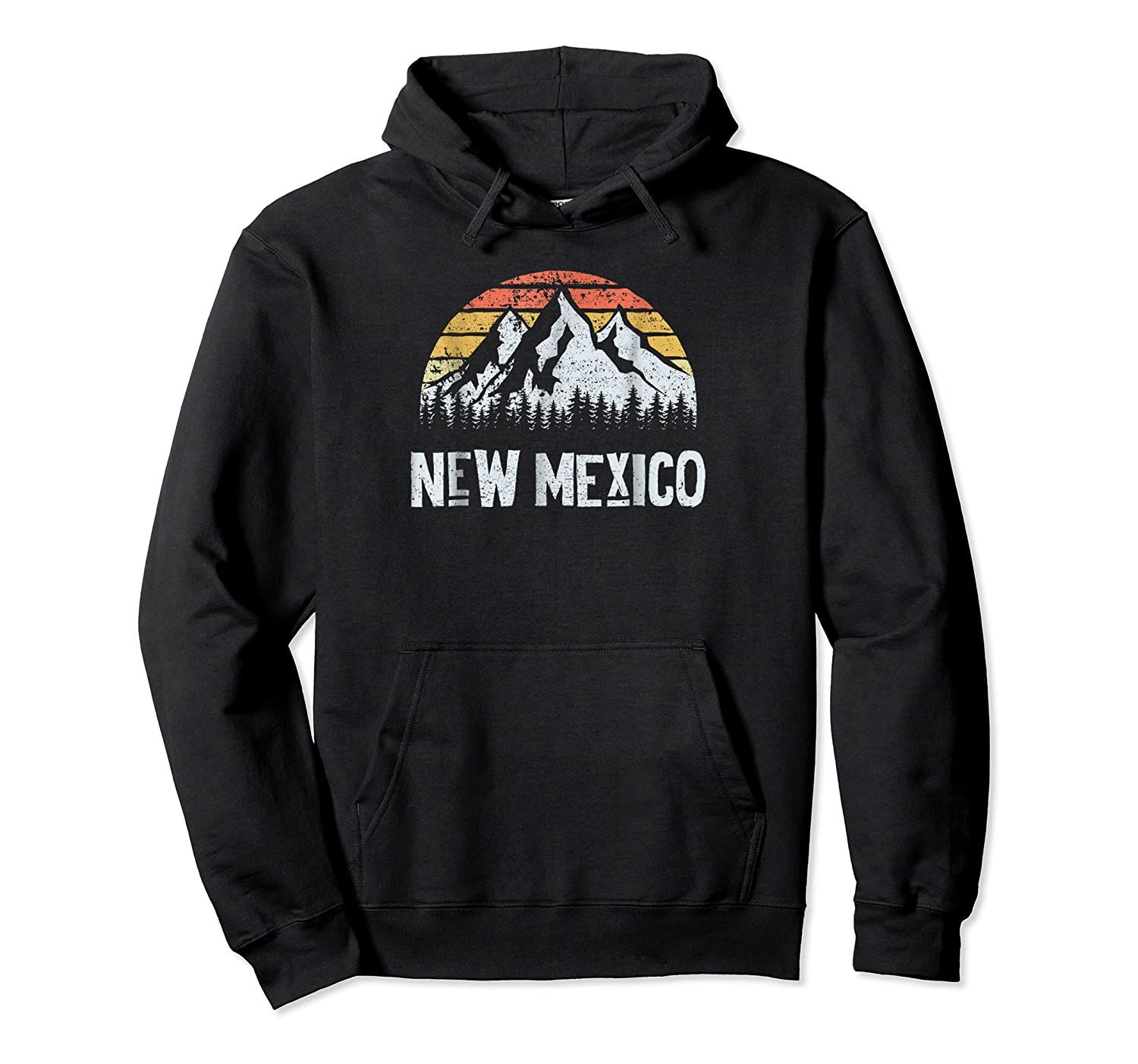 Vintage Retro NM New Mexico Mountain State Pullover Hoodie, T-Shirt, Sweatshirt