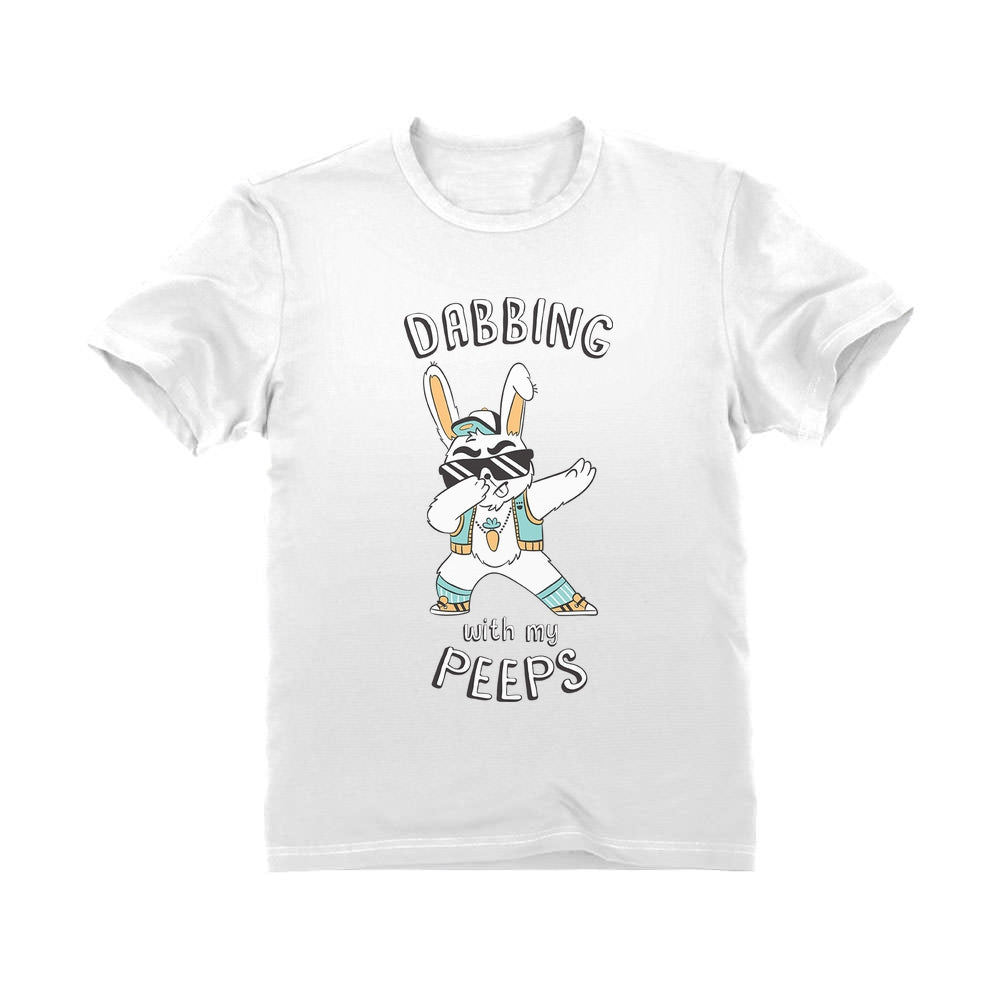 Dabbing With My Peeps Easter Bunny Toddler Kids T-Shirt