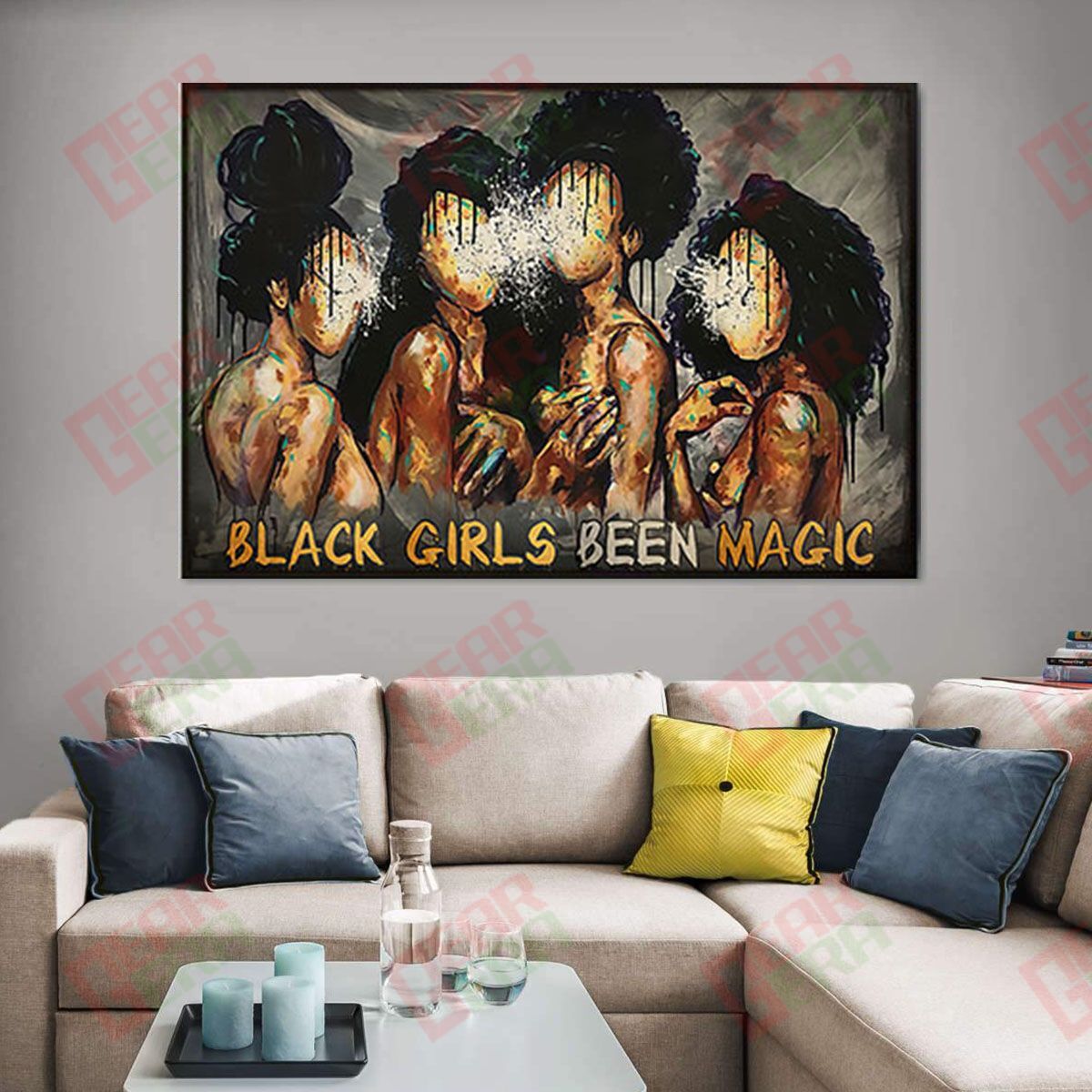 African American Canvas Vintage Melanin Canvas Print African American Girl African King Wall Appealing Home Decor Canvas