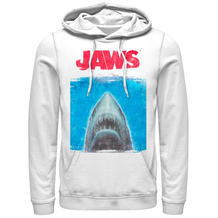 Jaws Men’s Shark Movie Poster  Lightweight Hoodie