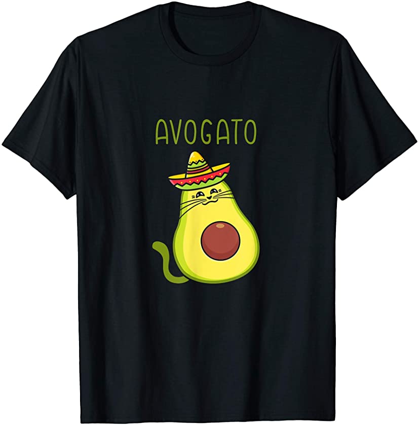 Avogato cat cinco de mayo avocado cinco de meow mexican cat T-Shirt