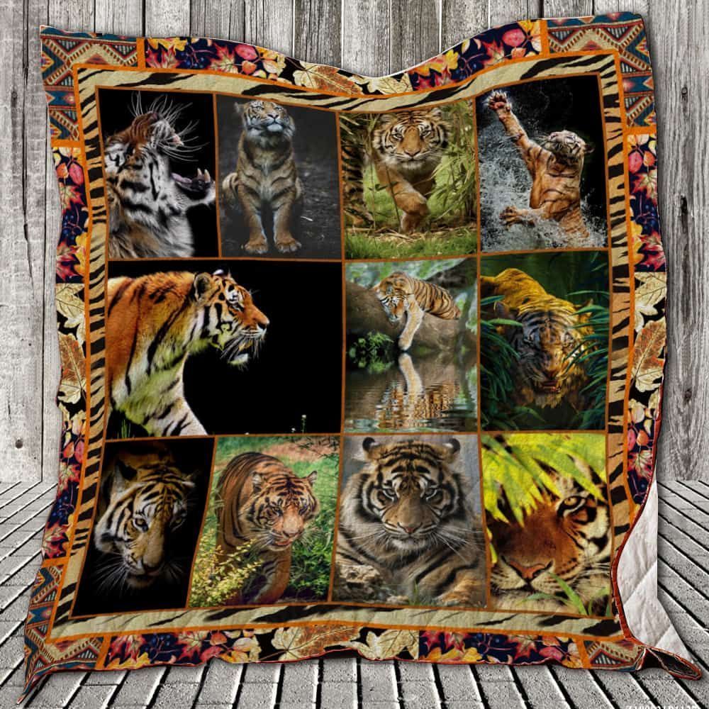 Animal Tigers Quilt Blanket