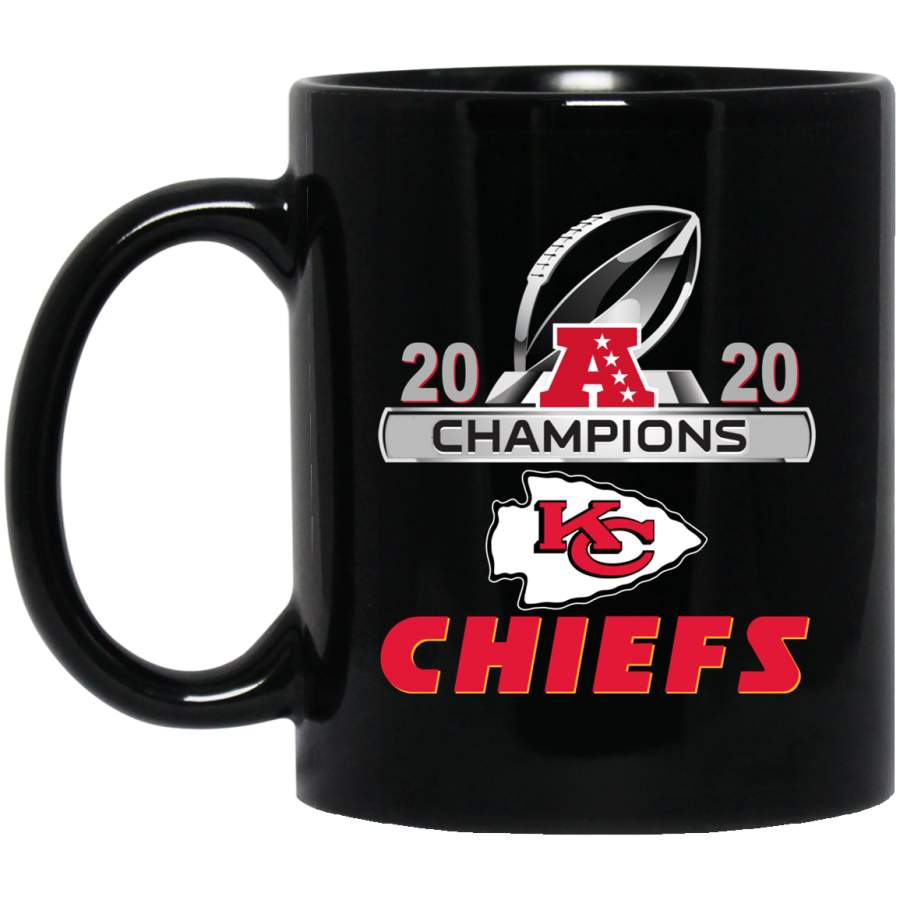 2020 AFC Champions Kansas City Chiefs (Black Products) BM11OZ 11 oz. Black Mug