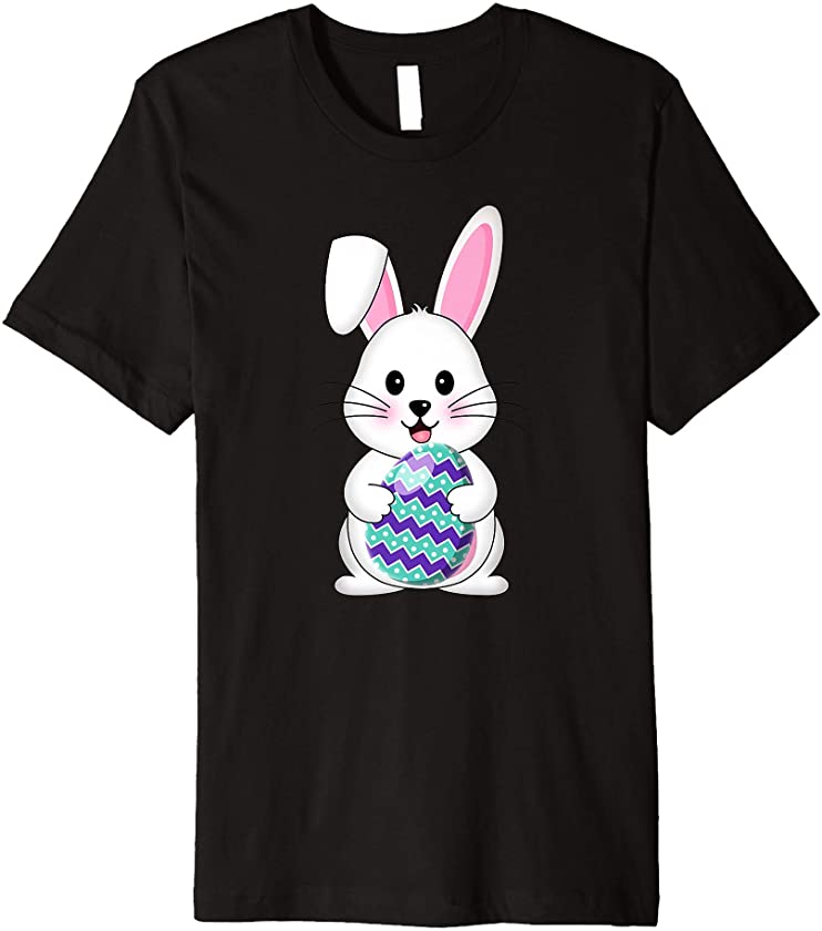 Cute Easter Bunny Egg Costume For Boys Girls Funny Easter Premium T-Shirt