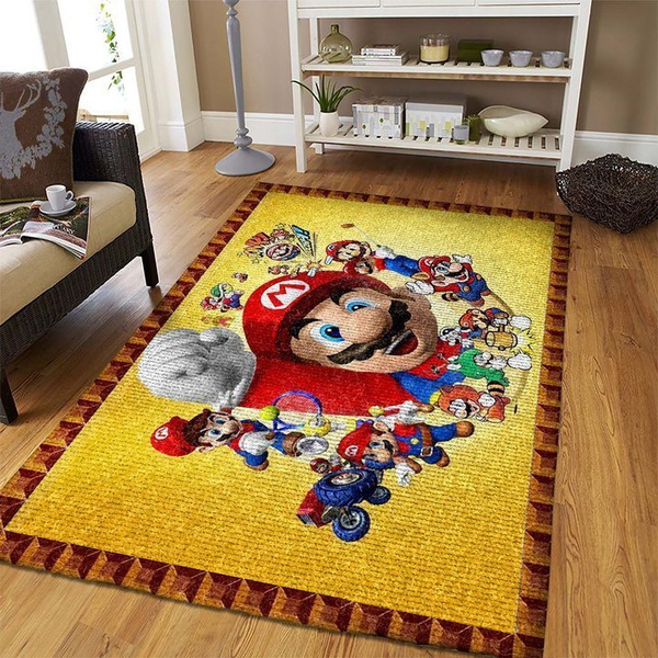 The 20 Rug Mario Gaming Area Rugs Living Room Carpet FN031228 Christmas Gift Floor Decor