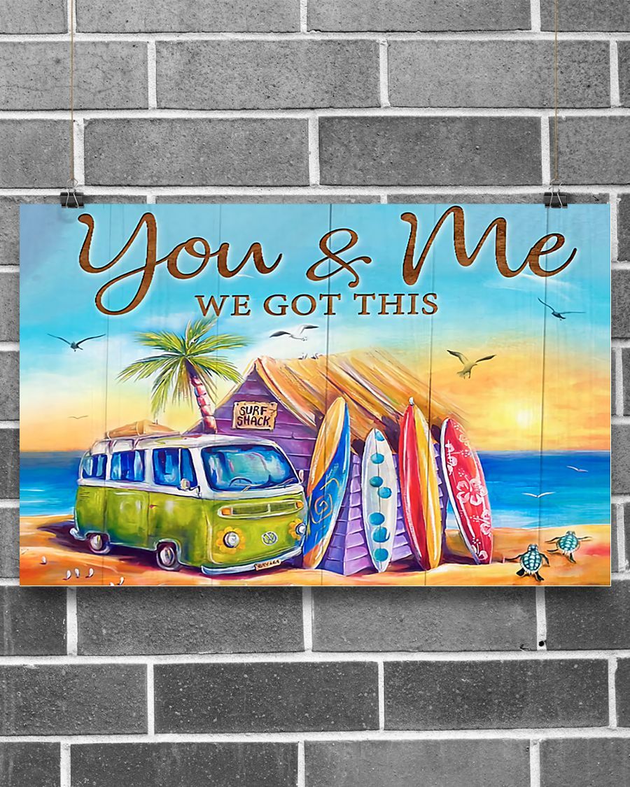Surfing – You And Me We Got This Horizontal Canvas And Poster | Wall Decor Visual Art