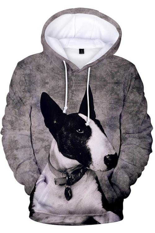 [CITYBARKS] [Hoodie] Sweatshirts Animals Dogs Serious ox Head Terrier