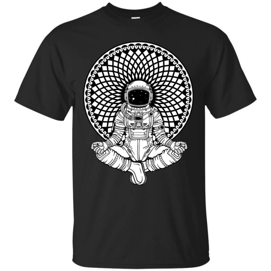 AGR Astronaut Zen Yoga Spiritual Space Flower Of Life T-Shirt