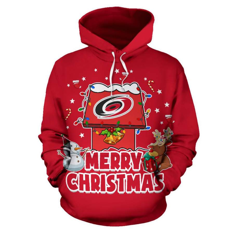 Funny Merry Christmas Carolina Hurricanes Hoodie 2019