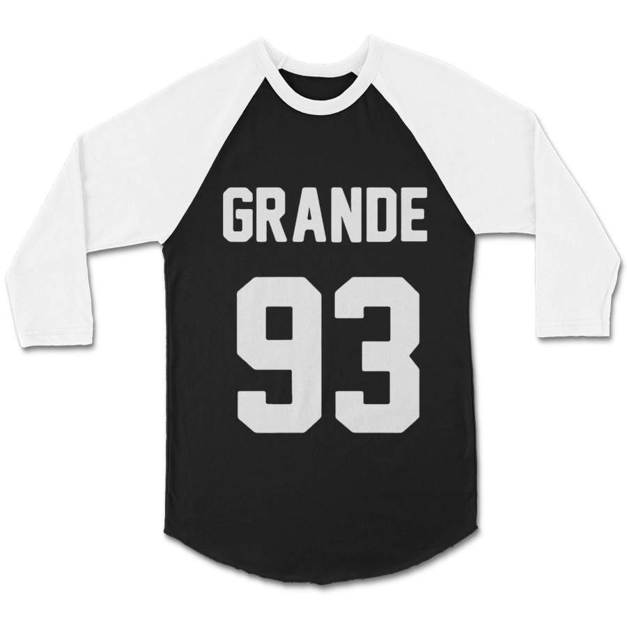 Ariana Grande 93 Instagram Tumblr Christmas Gift Mac Miller CPY Unisex 3/4 Sleeve Baseball Tee T-Shirt