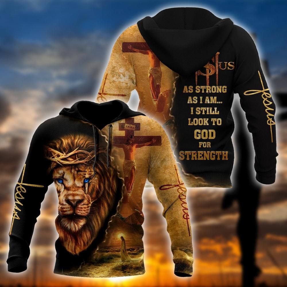 USATOPDEAL.COM – Jesus and Lion 3D All Over Printed Unisex Shirts