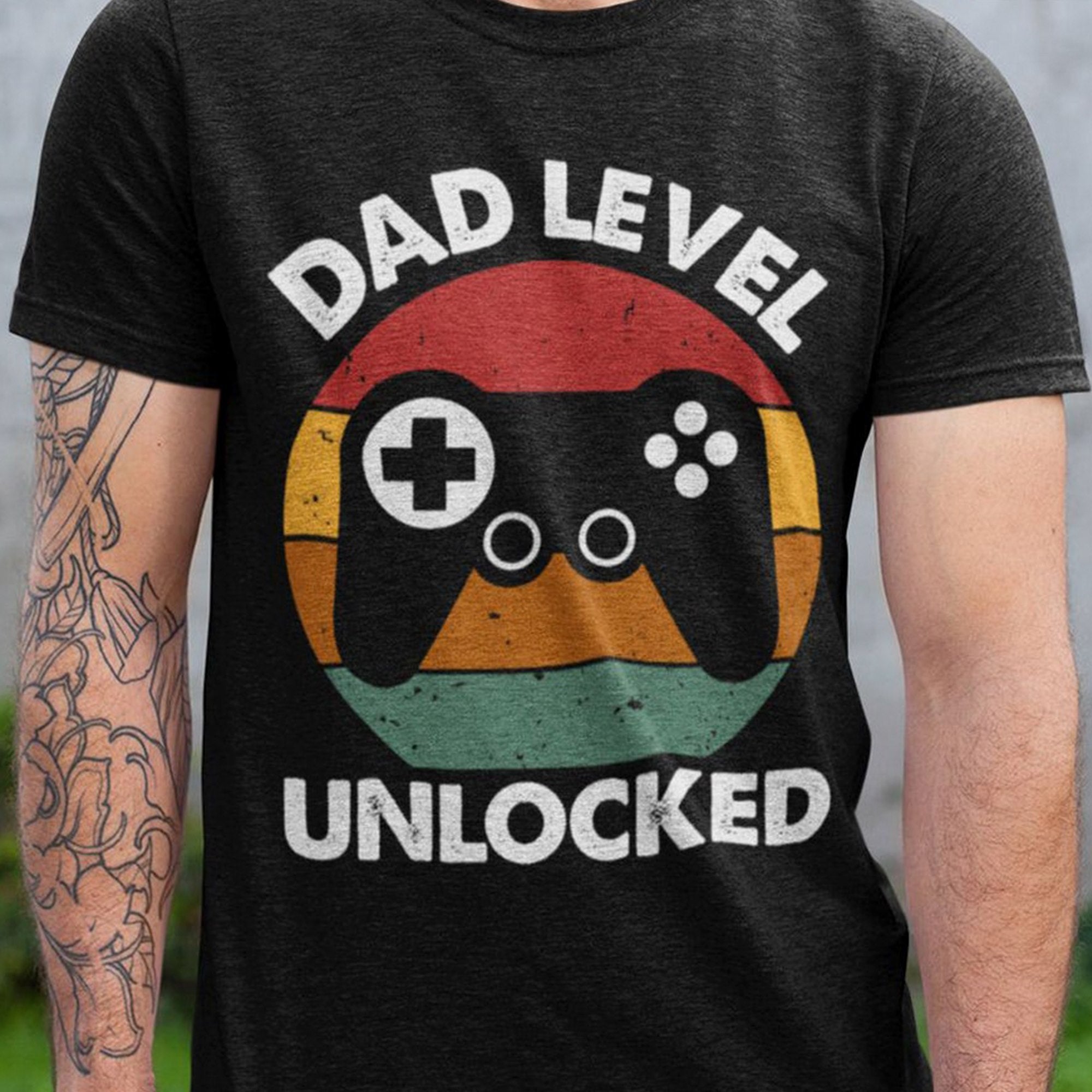 Game Dad Level Unlocked Standard Men T-shirt