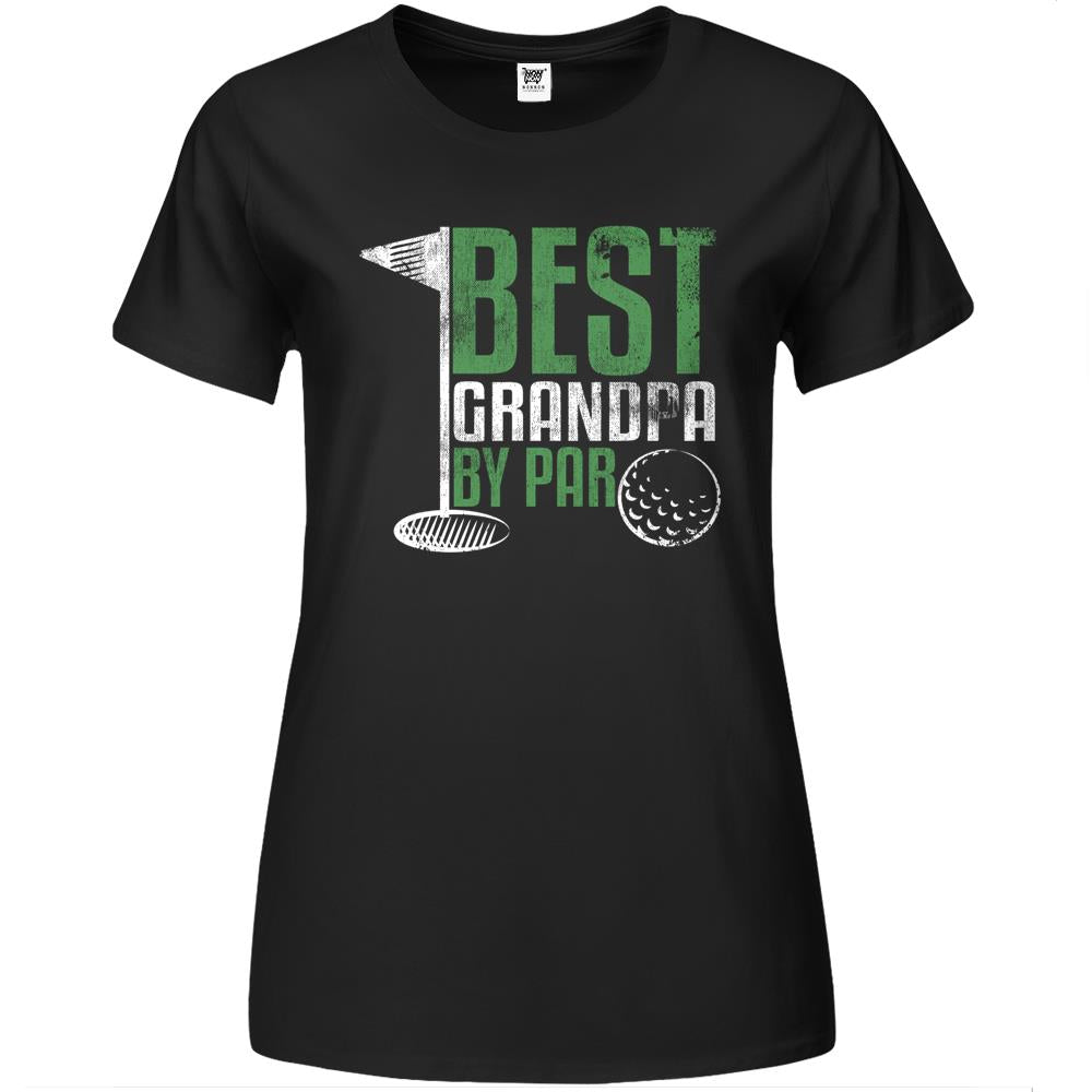 Best Grandpa By Par Father S Day Golf Grandad Golfing Premium Womens Tshirts