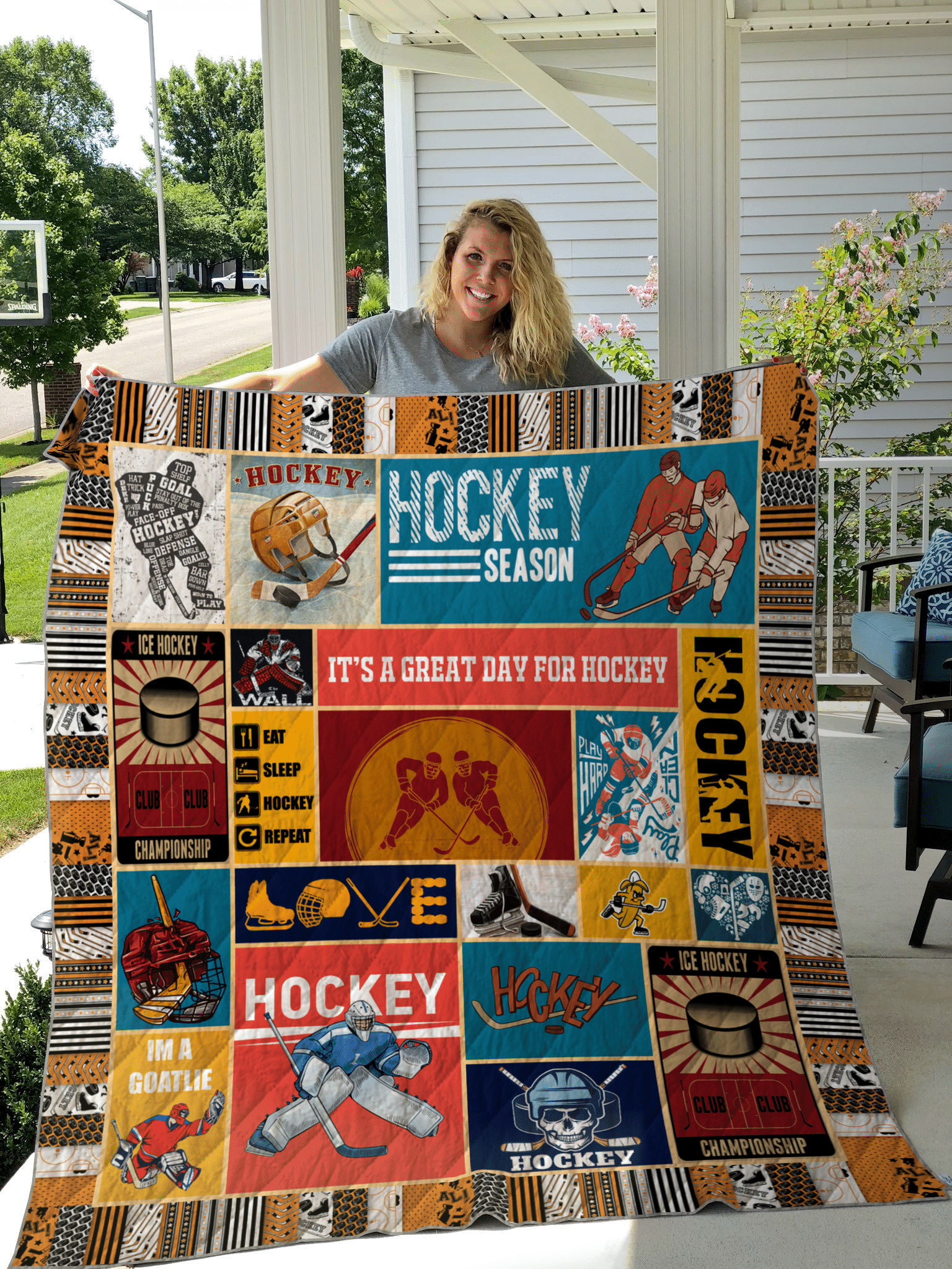 Hockey NX290523 Quilt Blanket