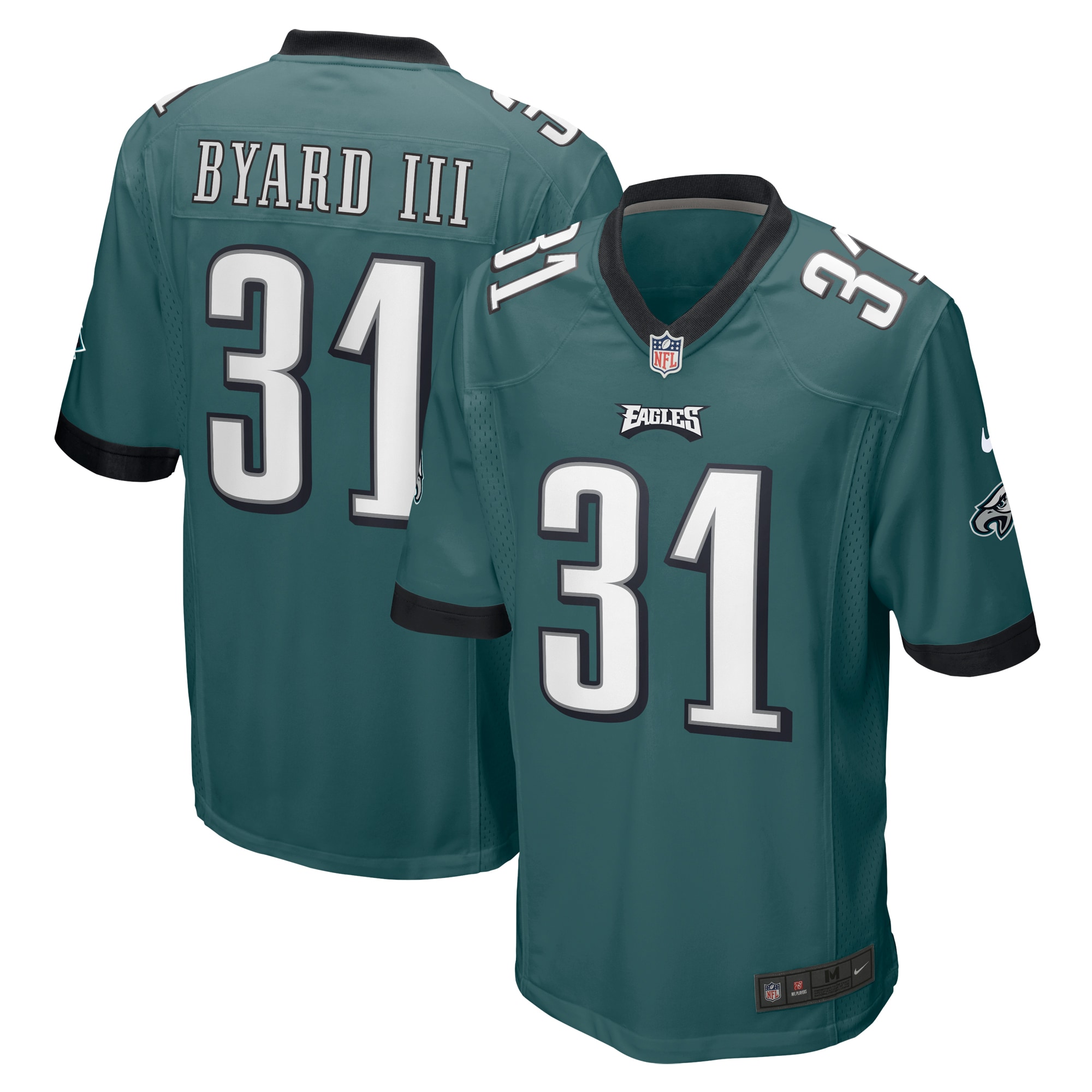 Men’s Philadelphia Eagles Kevin Byard III Midnight Green  Game Jersey