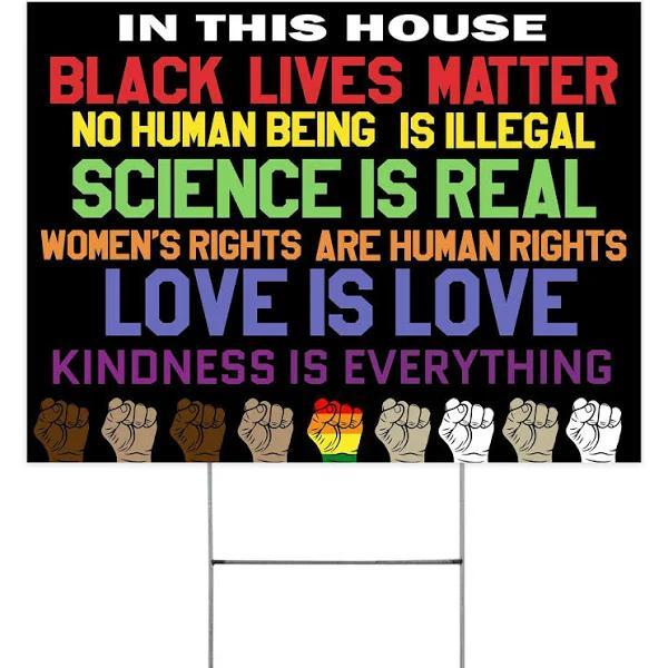 Science Is Real Black Lives Matter Pride Lgbt Yard Sign, 1-Pack / 3D Printing / Yard Sign