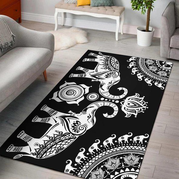 Black Elephant Rug RCDD81F11021