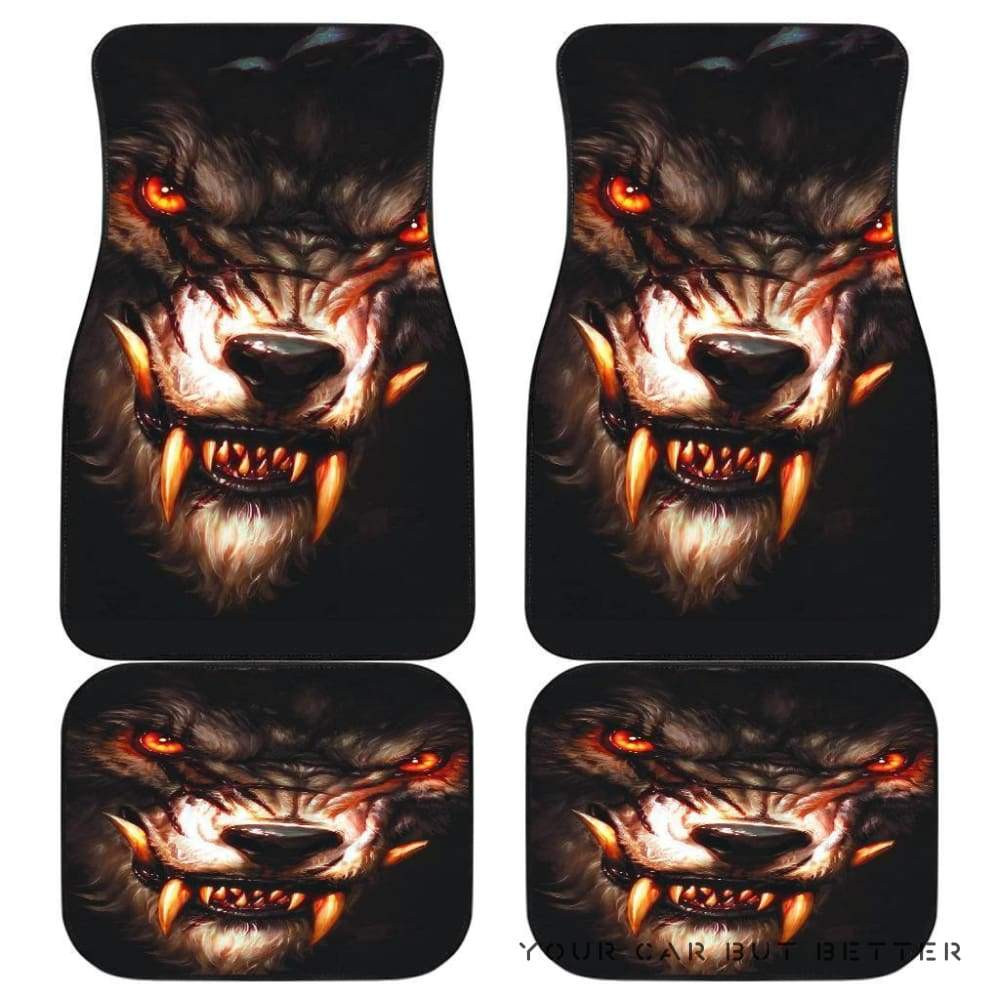 Werewolf Evil Animal Car Floor Mats 173218 Personalized Car Seat Floor Mat Custom Print