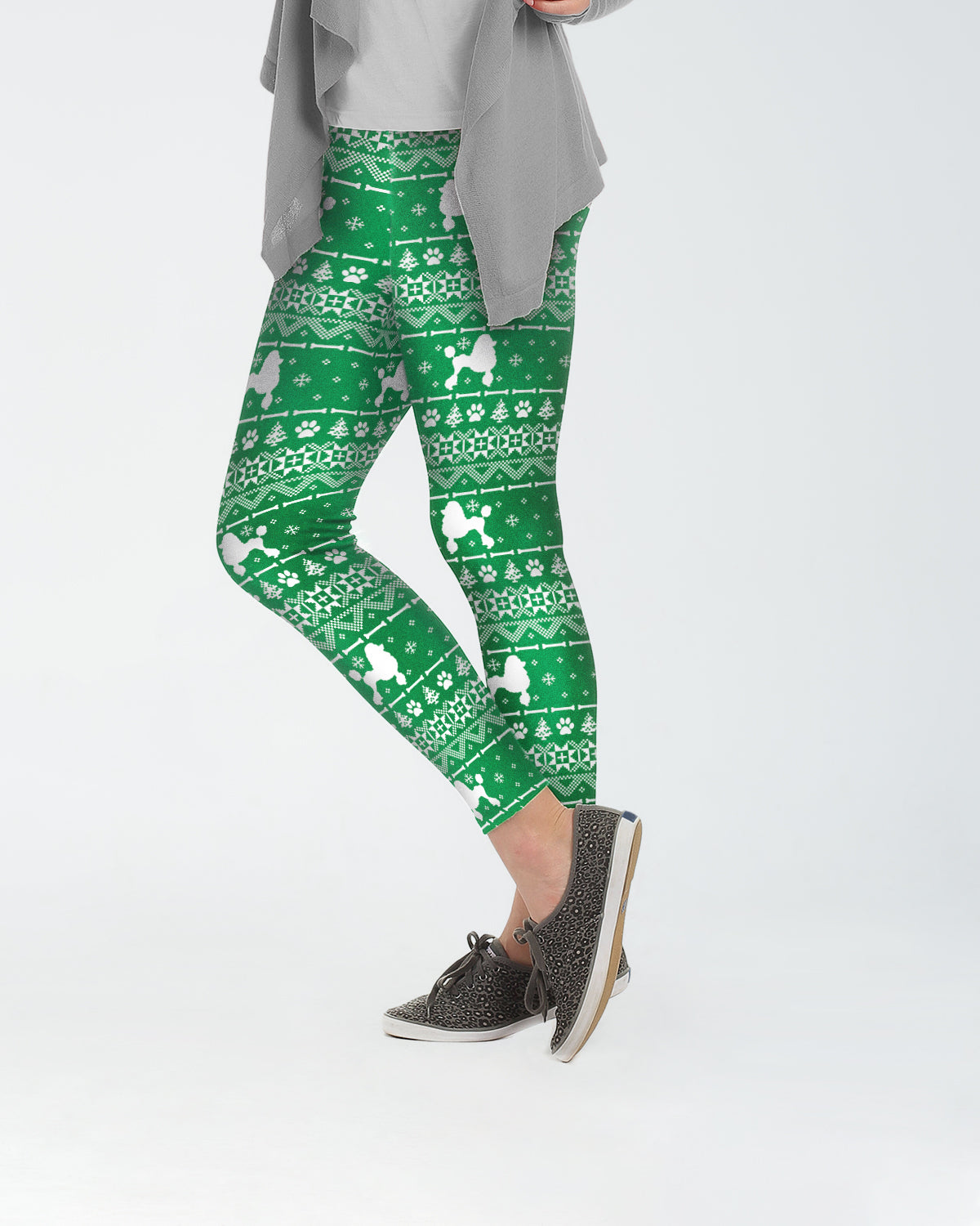 Nordic Poodle Leggings – Green
