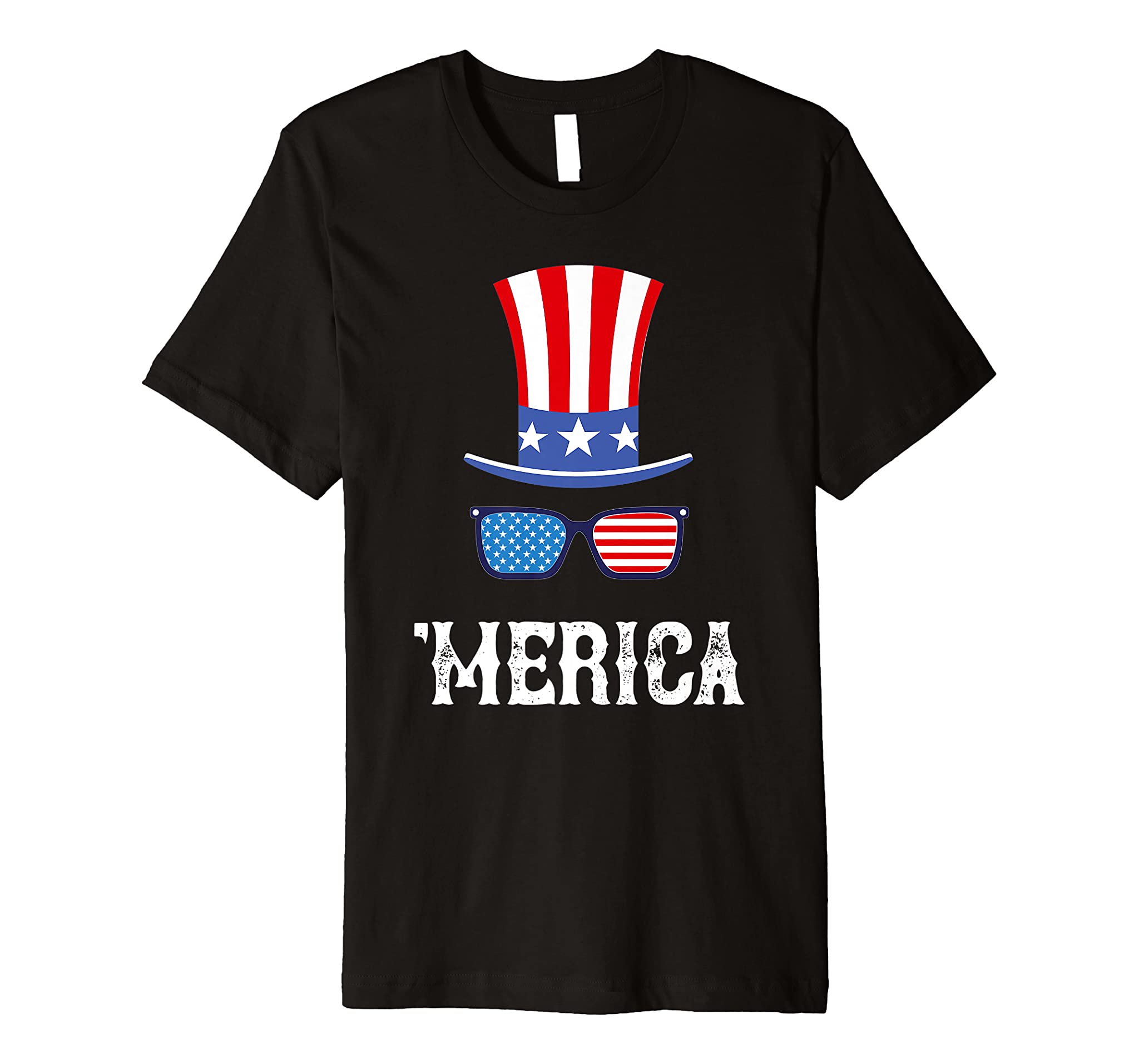 4th of July Funny American Merica Patriotic Independence Day Premium T-Shirt