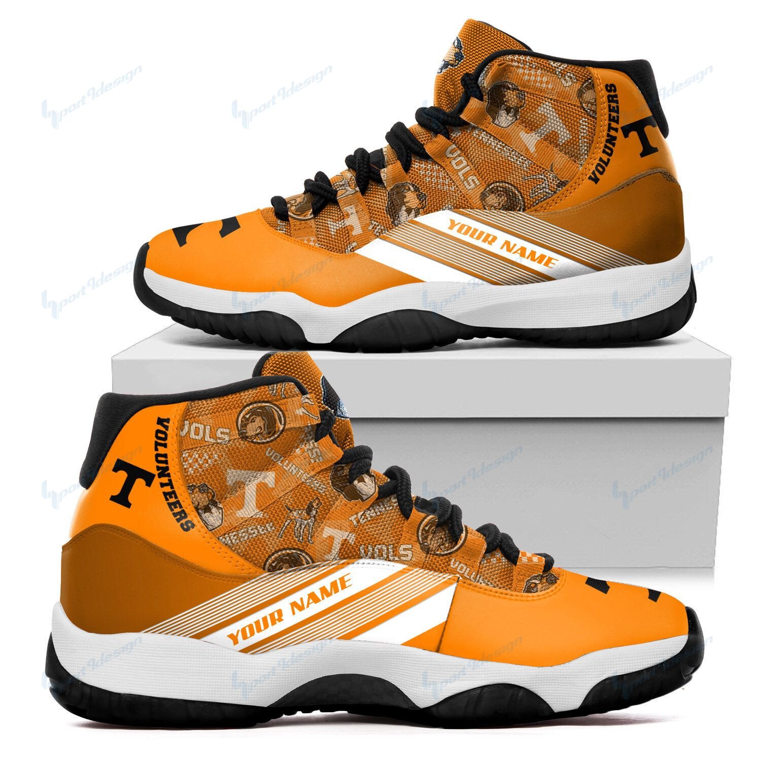 Tennessee Volunteers Personalized Ajd11 Sneakers Bg143