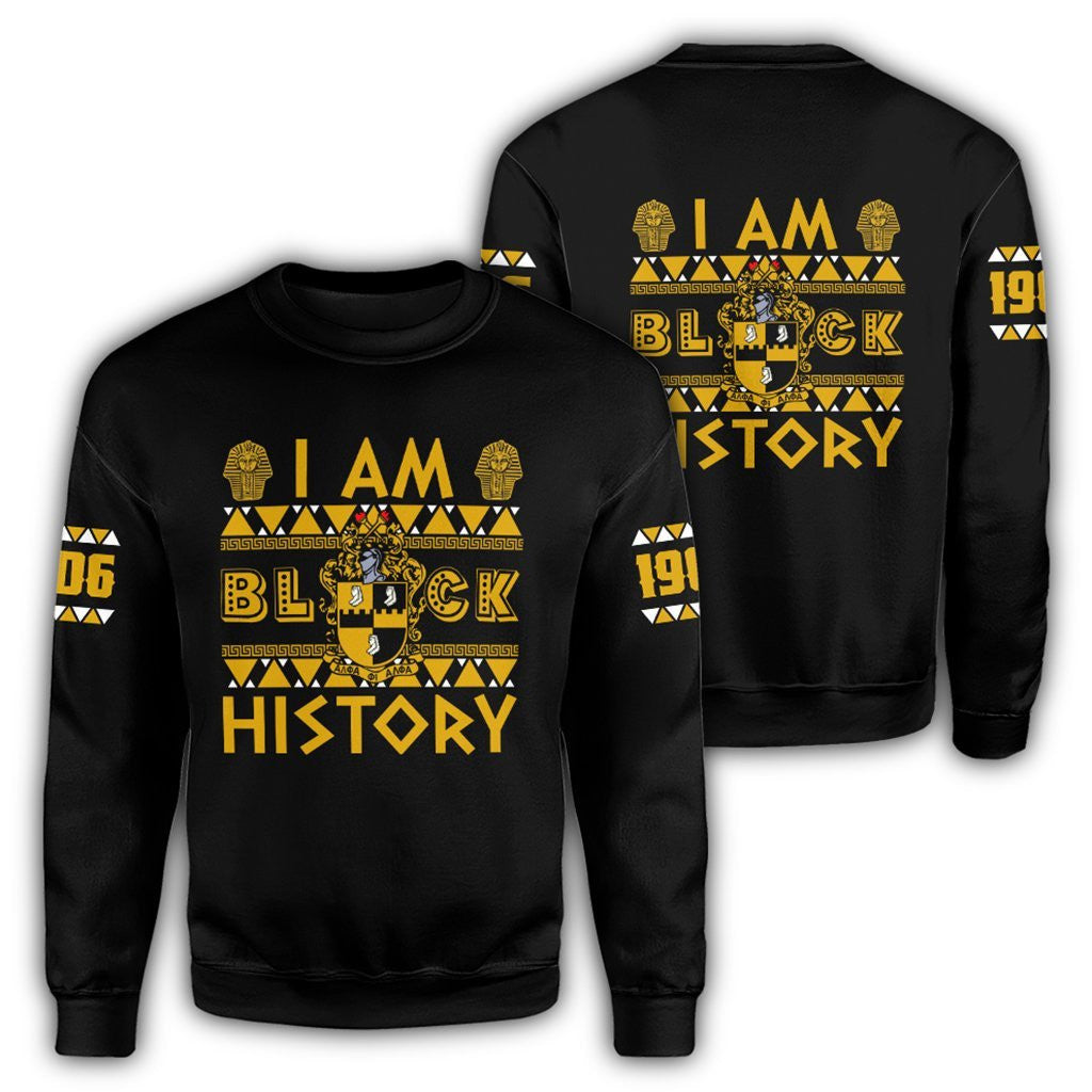 Fraternity Sweatshirt – I Am Black History Alpha Phi Alpha Sweatshirt