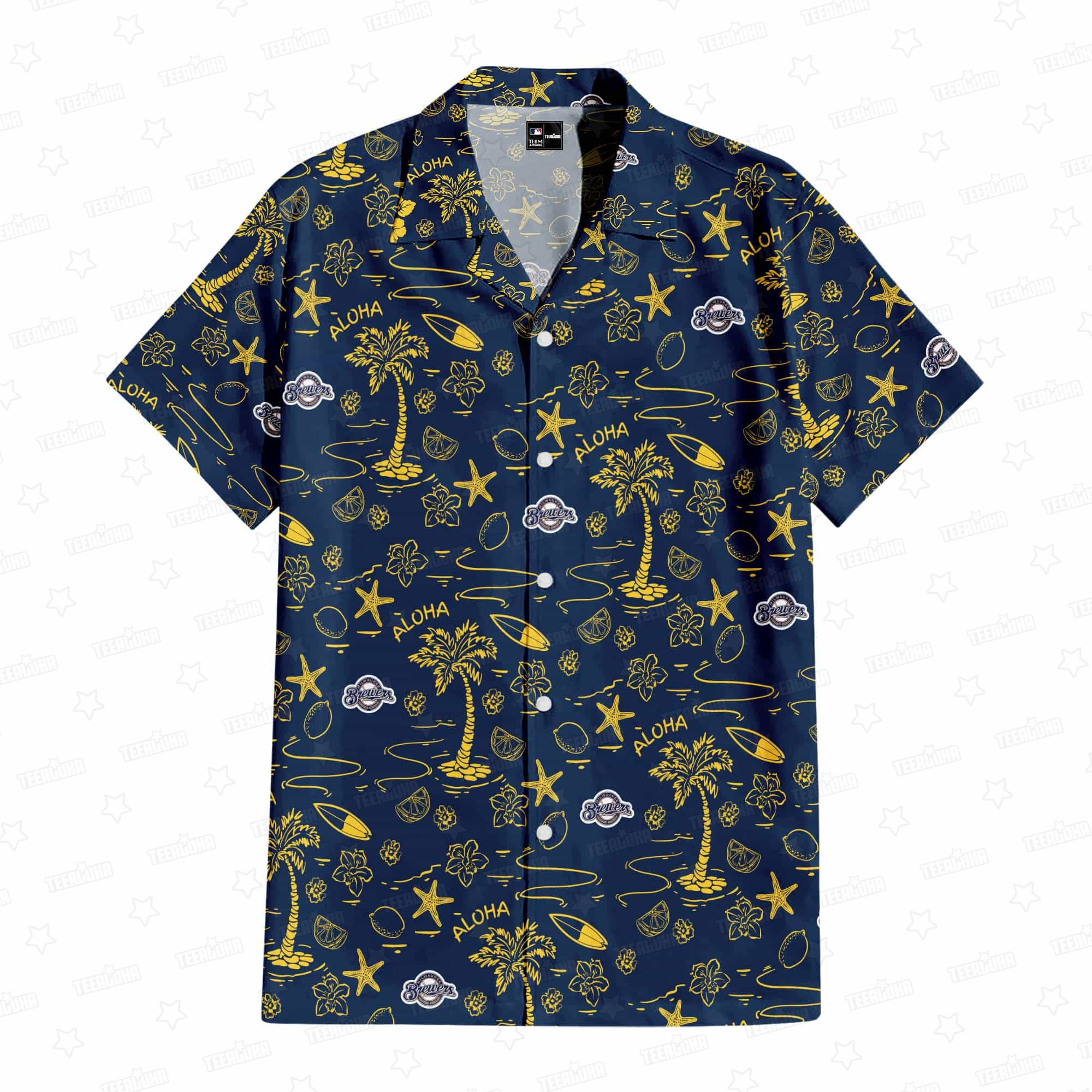 Milwaukee Brewers Aloha Paradise Hawaiian Shirt