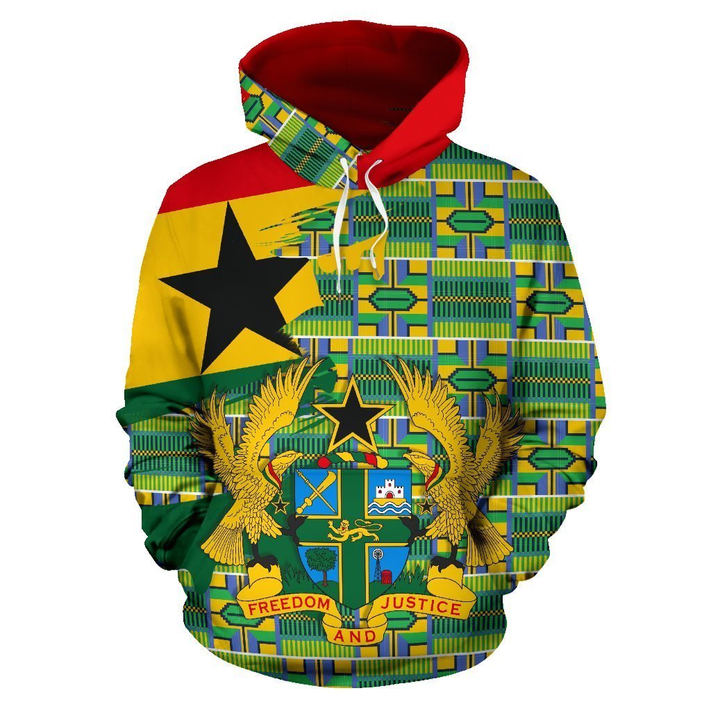 Greek Life Hoodie – Kente Seamless Green Pullover – Gash Style