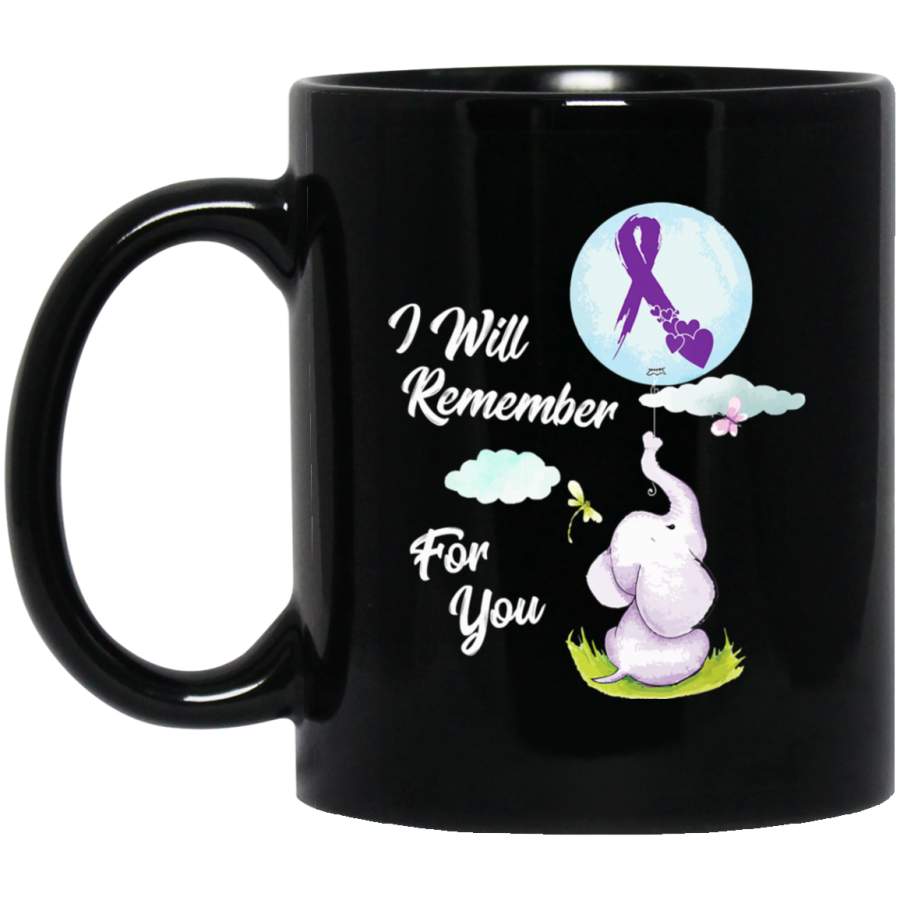 I Will Remember For You Alzheimer’s Awareness Elephant Gift Coffee Mug