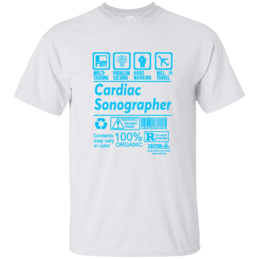 AGR CARDIAC SONOGRAPHER SOLVE PROBLEMS DESIGN Mens Cotton T-Shirt