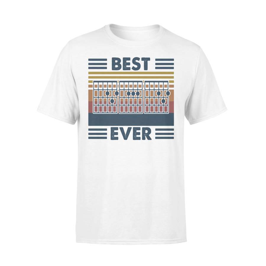 Best Dad Ever Guitar Music Note Vintage T-shirt