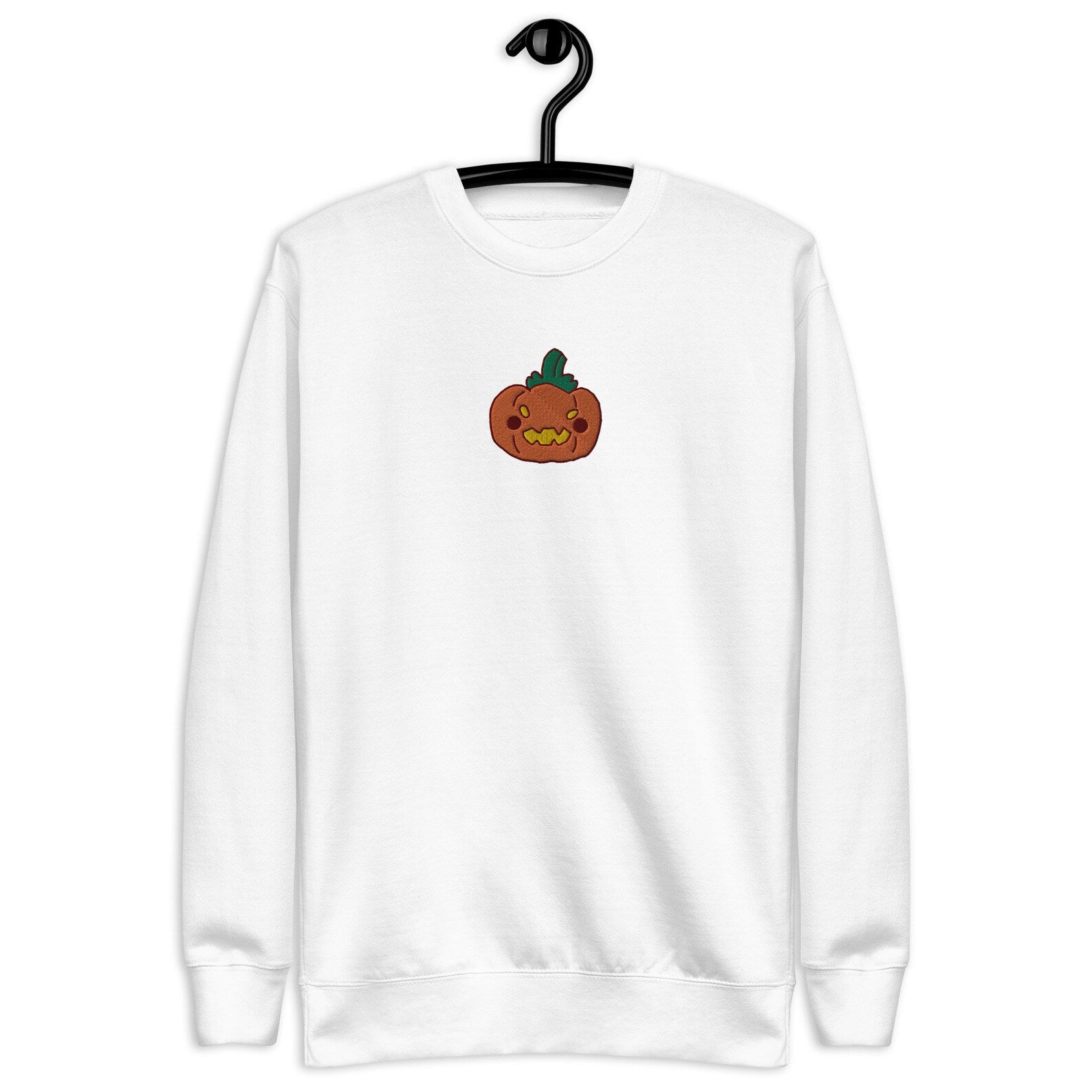 Fall Pumpkin Embroidered Halloween Sweatshirt 2D Crewneck Sweatshirt All Over Print Sweatshirt For Women Sweatshirt For Men Sws3285