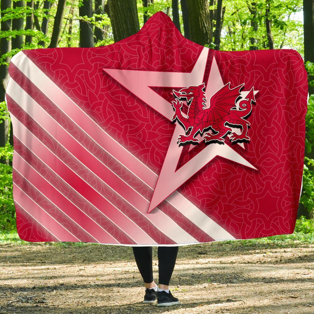 Wales Celtic Hooded Blankets Wales Star