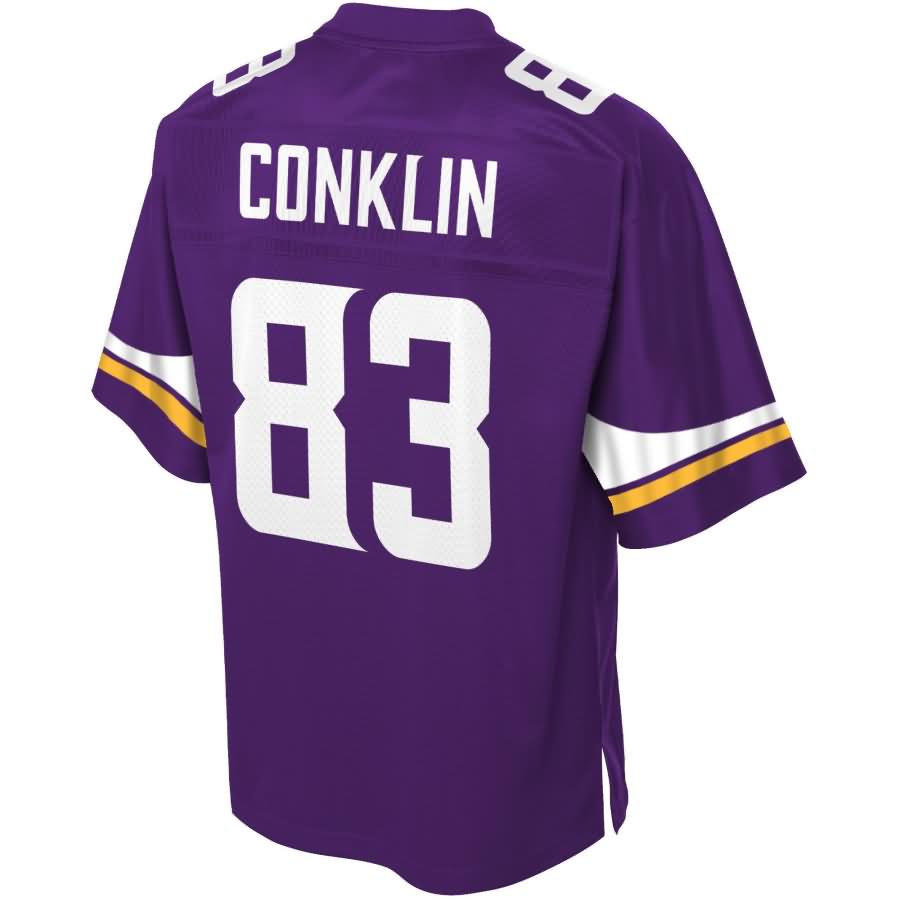 Tyler Conklin Minnesota Vikings NFL Pro Line Player Jersey – Purple