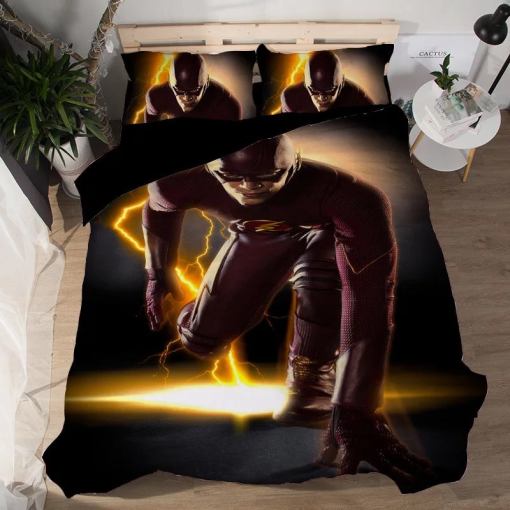 The Flash Barry Allen 5 Duvet Cover Pillowcase Home Decor 3D Bedding Set 7295