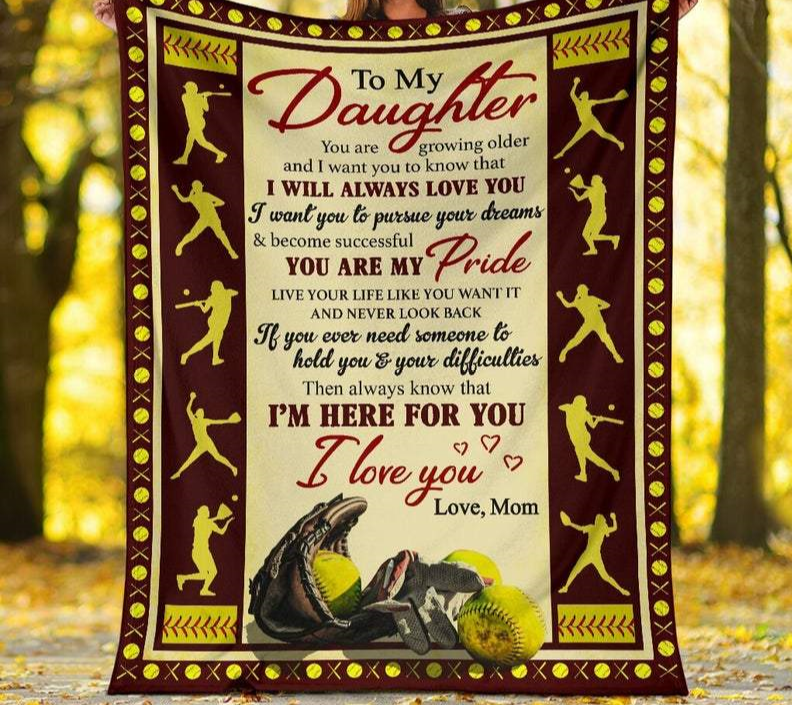 To My Daughter You Are Growing Older Tennis Blanket Gift For Daughter Birthday Gift Home Decor Bedding Couch Sofa Soft And Comfy Cozy