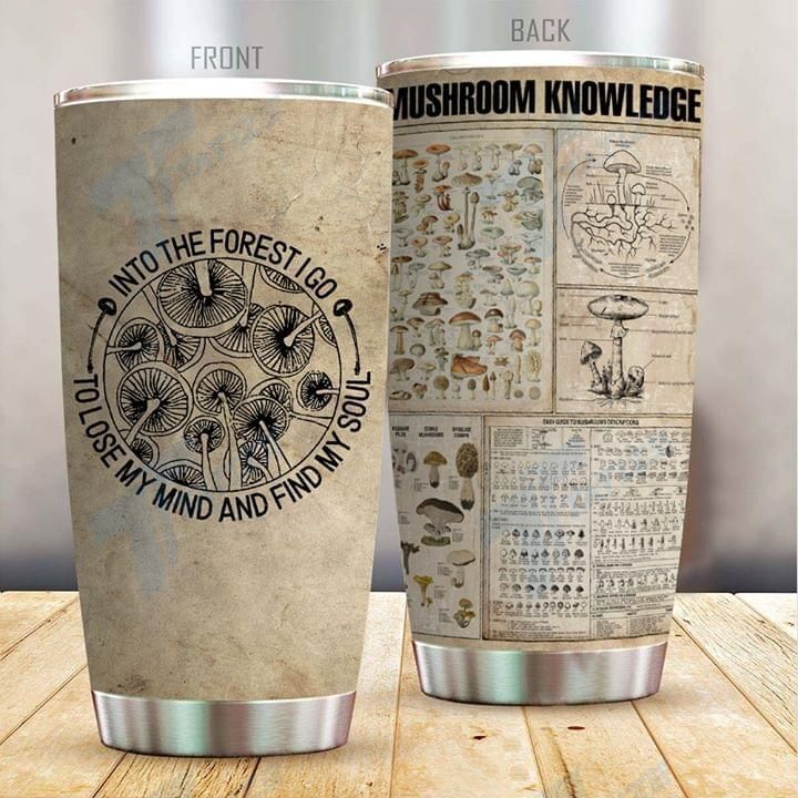 Vintage Mushroom Hunting Knowledge 20Oz, 30Oz Stainless Steel Tumbler