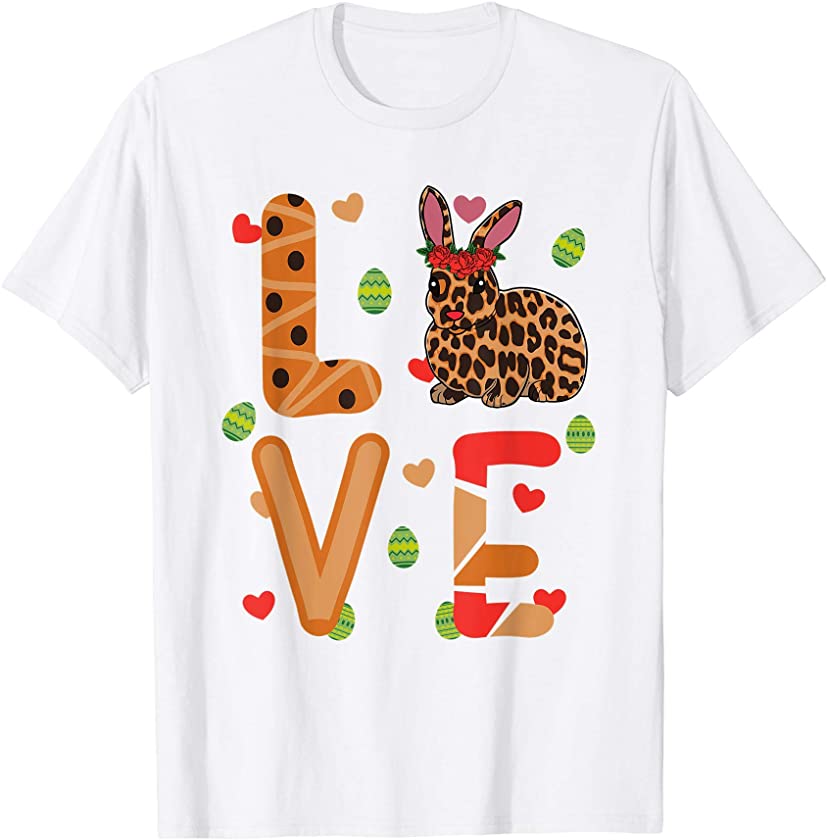 Easter Bunny Leopard Style Costume T-Shirt