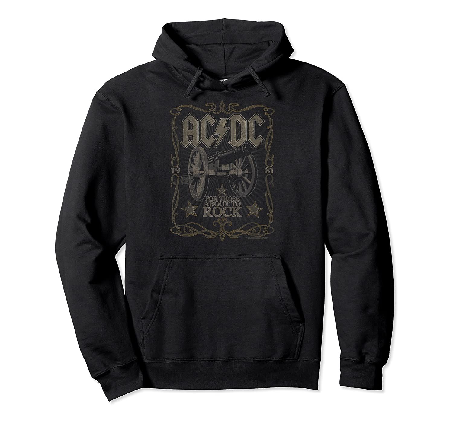 AC/DC Rock Label Pullover Hoodie, T-Shirt, Sweatshirt