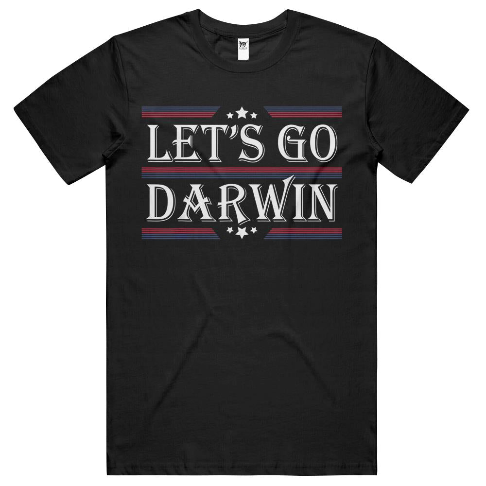 Let’S Go Darwin Sarcastic Saying Usa Flag Lets Go Darwin (1) T Shirts