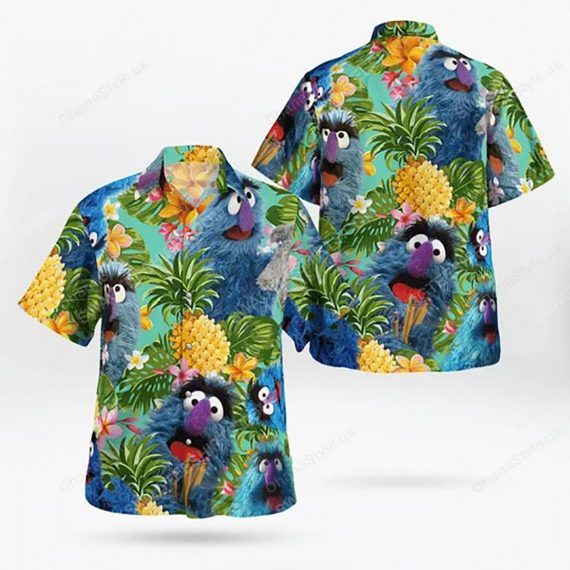 The Muppet Show Herry Monster Hawaiian Shirt Aloha Beach Holiday Casual Ha36246