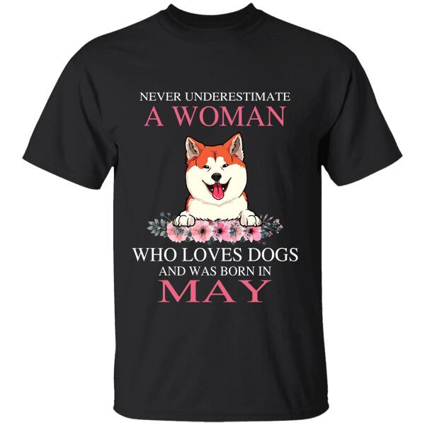 Never Underestimate A Woman Who Loves Dogs Cats Personalized Pet T-Shirt