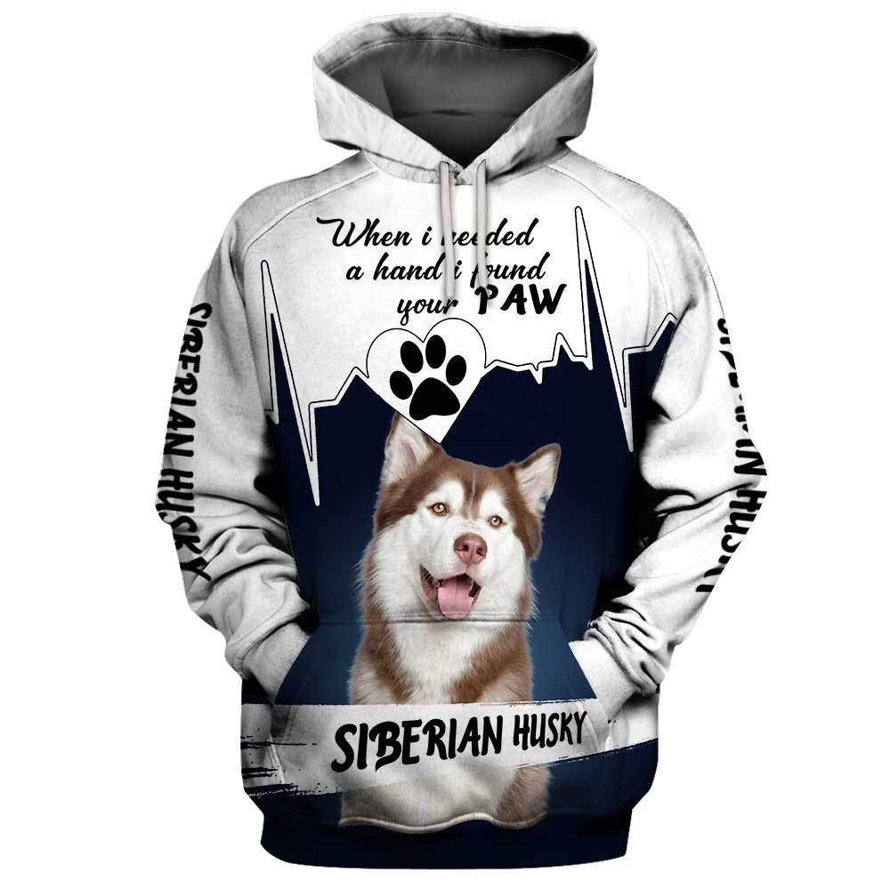 Siberian Husky Hoodie 3D Full Printing
