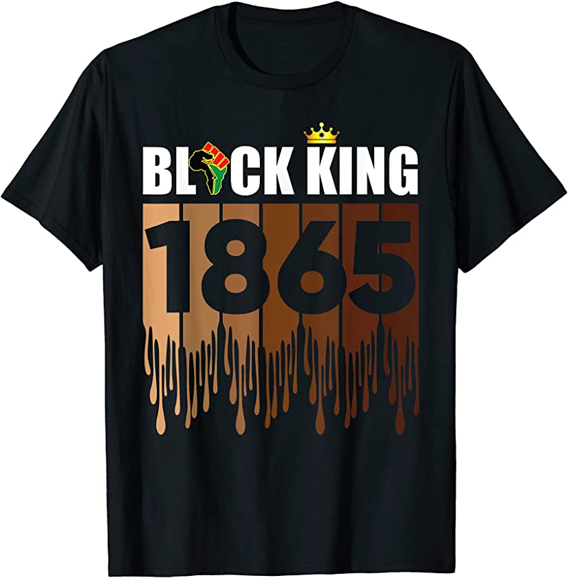 Juneteenth 1865 Black King American African Freedom T-Shirt