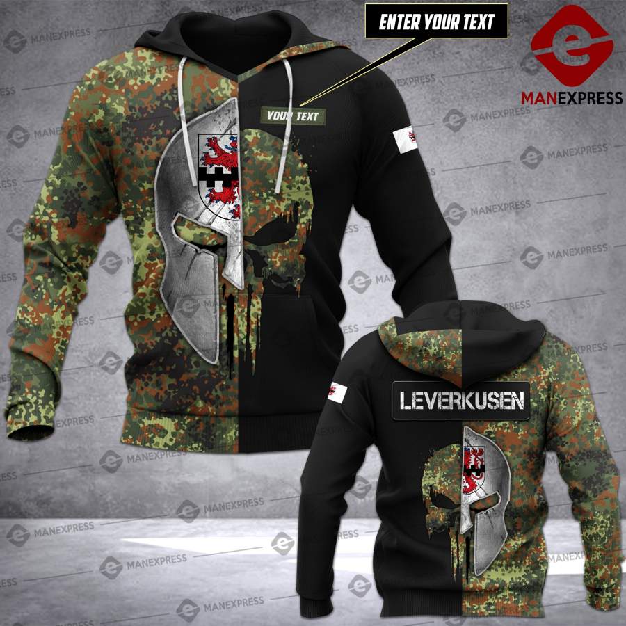 Spt Leverkusen-Germany camo army personalized 3d Printed HOODIE NQA
